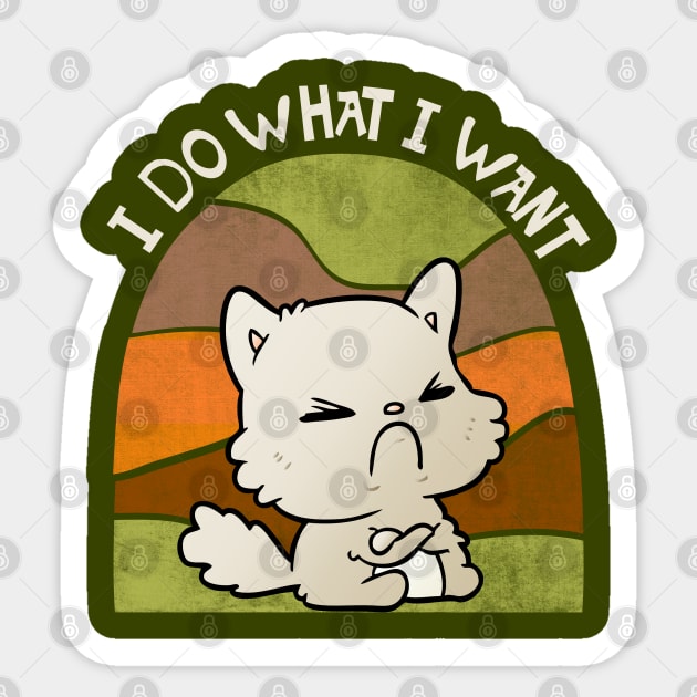 I do what I want. Sticker by Blended Designs